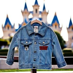 Disney Mickey Mouse Kids Denim Jacket - Blue Kids  Size 2T